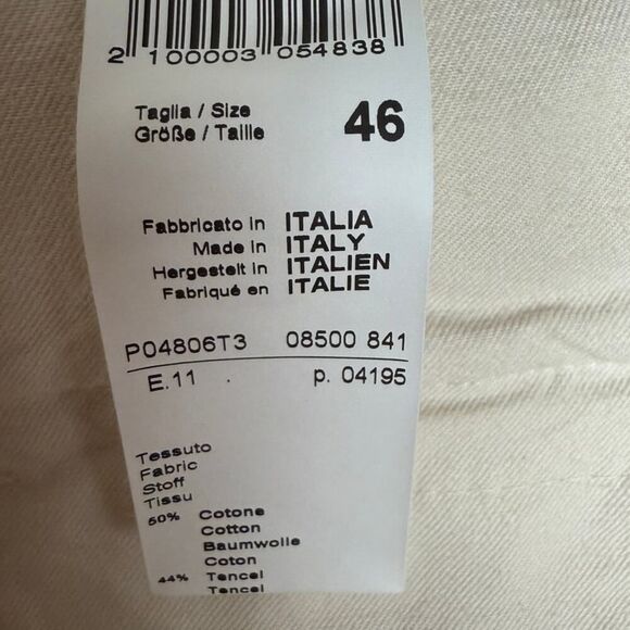 Peserico Palazzo Trousers Made in Italy NWT Women's Sz. 46 (US 10) - Picture 10 of 11